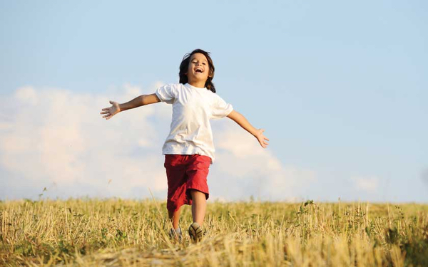 child running